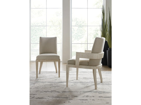 Timeless Minimalist Parsons Upholstered Oak Dining Armchair