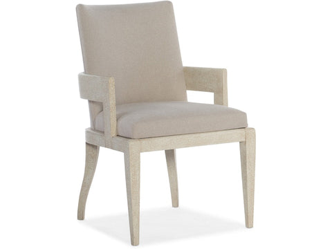 Timeless Minimalist Parsons Upholstered Oak Dining Armchair