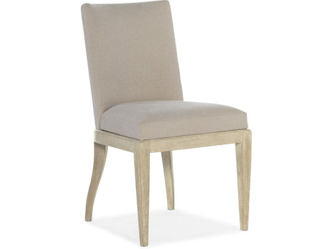 Parsons Timeless Minimalist Upholstered Oak Dining Side Chair