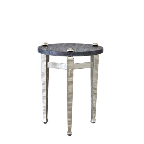 Global Views Timeless Minimalist Roman Round Drink Table