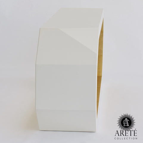 Global Views Timeless Minimalist Hexagonal Entryway Console