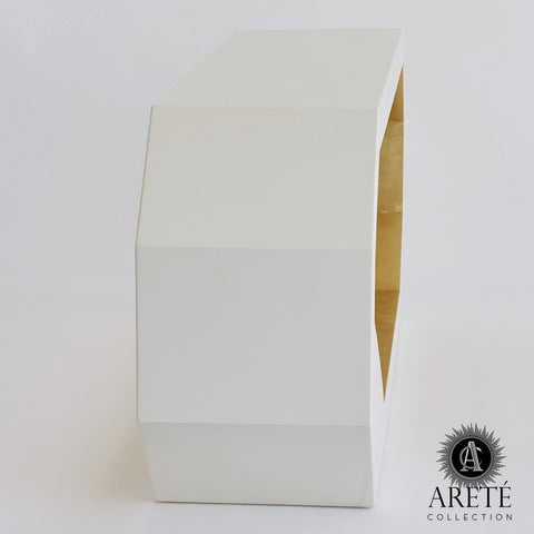 Global Views Timeless Minimalist Hexagonal Entryway Console