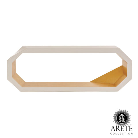 Global Views Timeless Minimalist Hexagonal Entryway Console