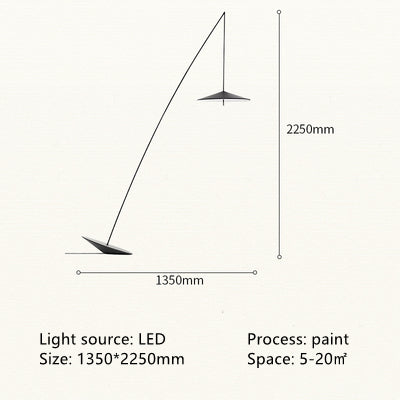 Ambient Arc Minimalist Floor Lamp
