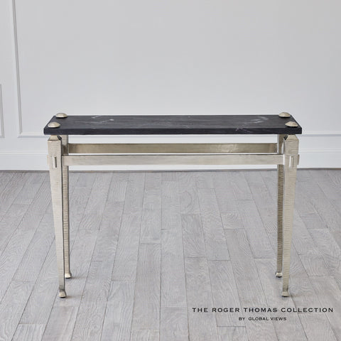 Global Views Timeless Minimalist Roman Modern Entryway Console