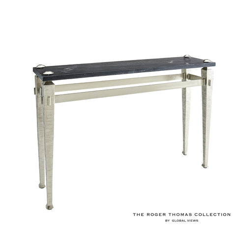 Global Views Timeless Minimalist Roman Modern Entryway Console
