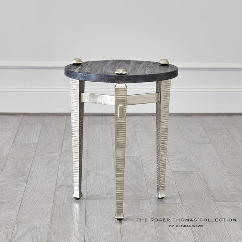 Global Views Timeless Minimalist Roman Round Drink Table