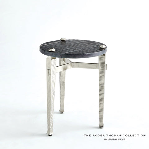 Global Views Timeless Minimalist Roman Round Drink Table