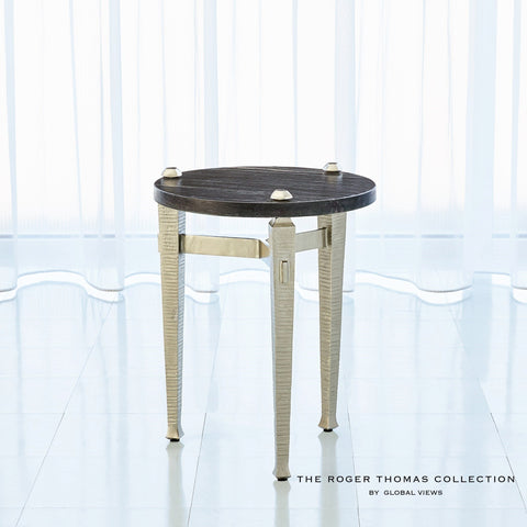 Global Views Timeless Minimalist Roman Round Drink Table