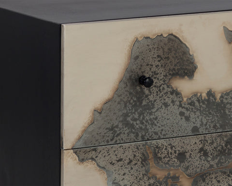 Arlington Contemporary Industrial Nightstand with Plinth Base