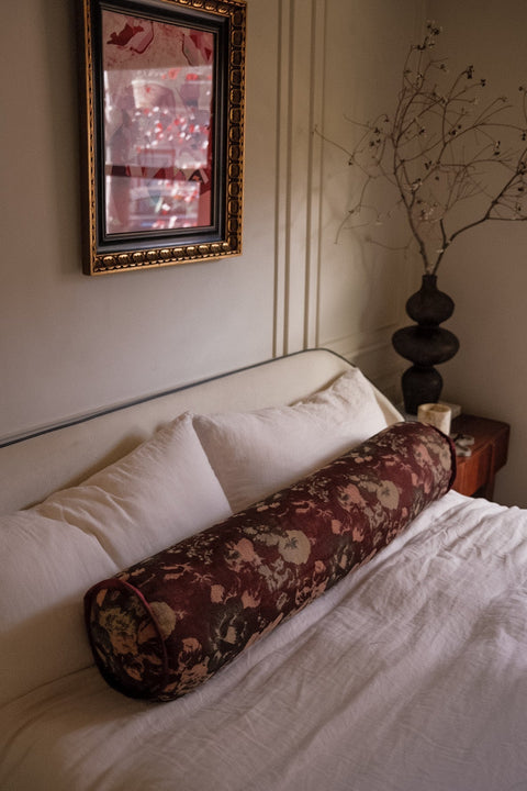 Powered by People Artful Traditionalist Vintage Bolster Cylinder Throw Pillow - 8 x 24 - 9 x 36 - 9 x 48