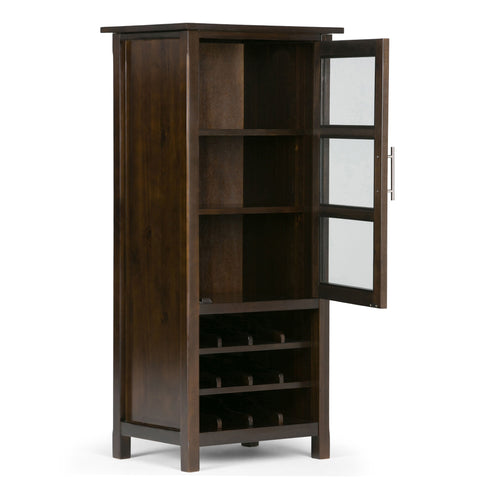Avalon Contemporary Wine Cabinet with Pull Handles