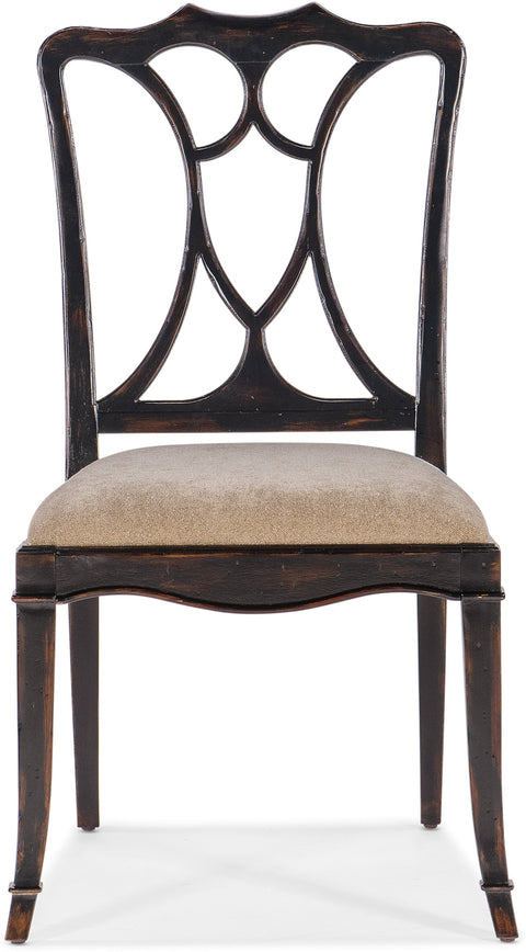 Artful Traditionalist Upholstered Dining Side Chair