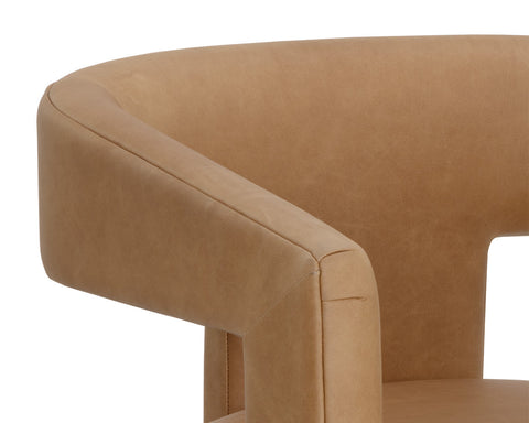 Timeless Minimalist Modern Upholstered Barrel Lounge Chair