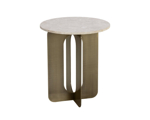 Sunpan Orlo Modern Round Frame End Table