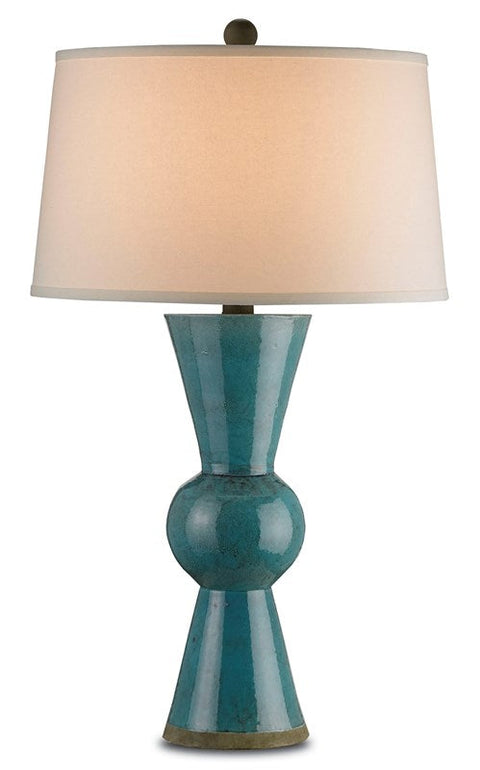 Upbeat Accent Conical Table Lamp with Finial Modern Design