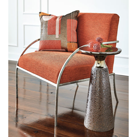 Global Views Meteor Timeless Minimalist Modern Drum Accent Table