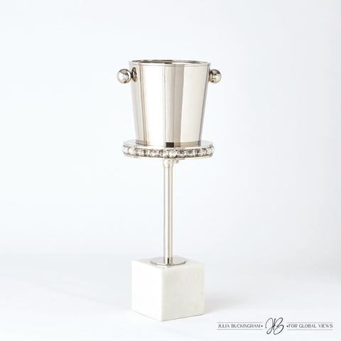 Contemporary Space Saving Round Drink Table with Adjustable Height