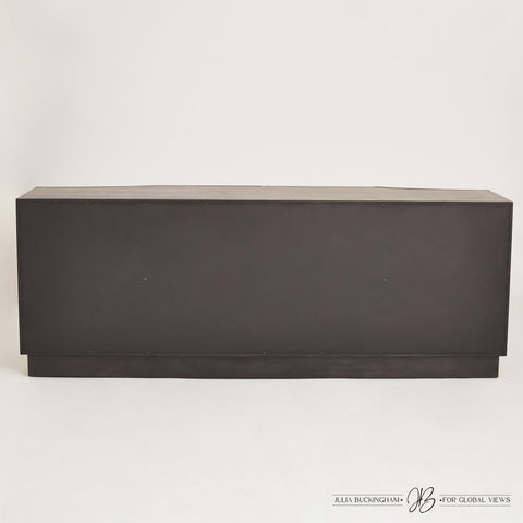 Mayfair Modern Brushed Brass Accent Cabinet