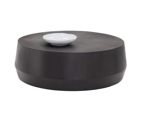 Sunpan Contemporary Round Drum Coffee Table