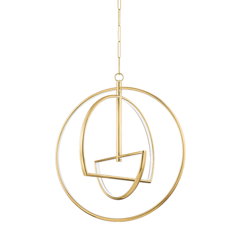 Welland Ambient Modern Sleek Round Chandelier Ceiling Light