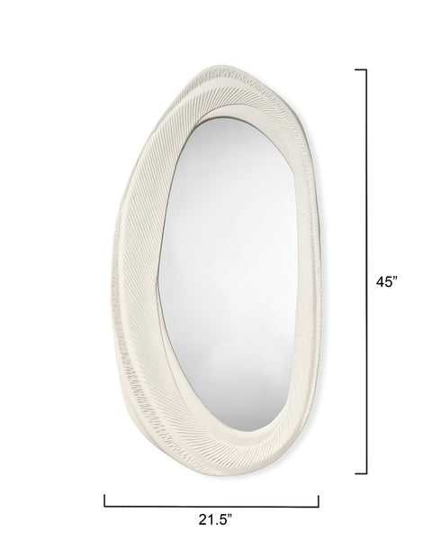 Contemporary Organic Asymmetrical Accent Mirror for Living Room