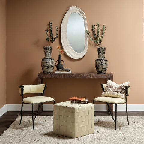 Contemporary Organic Asymmetrical Accent Mirror for Living Room