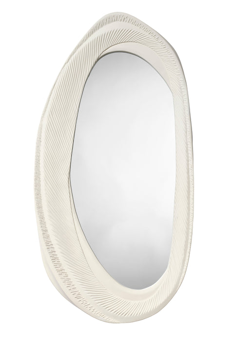 Contemporary Organic Asymmetrical Accent Mirror for Living Room