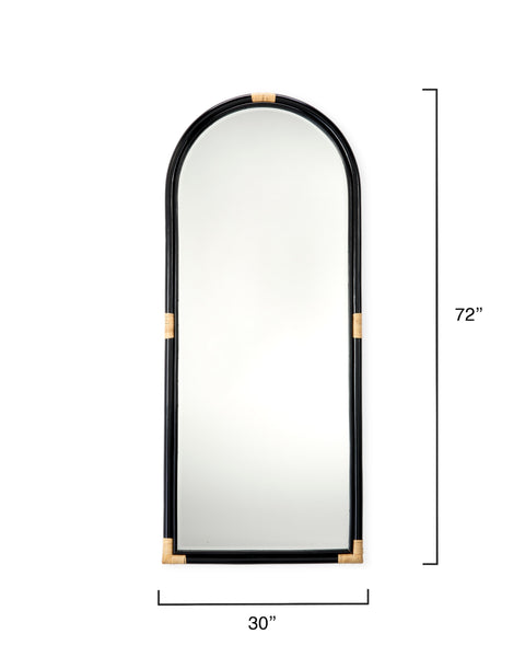 Bohemian Arch Full Length Handcrafted Floor Mirror
