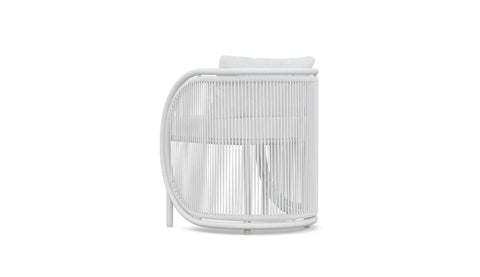 Outdoor Living & Garden Modern Dining Armchair with Barrel Back