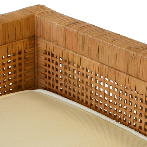 Timeless Minimalist Bohemian Lounge Bench with Low Back and Slat Design