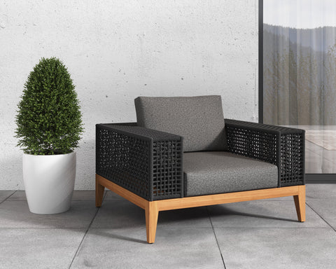 Outdoor Living & Garden Modern Upholstered Armchair