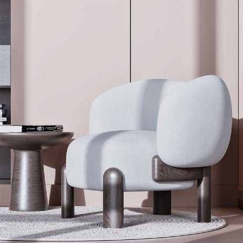 Timeless Minimalist Balloon Barrel Accent Chair