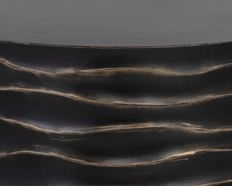 Sunpan Corey Sculpted Round Drum Coffee Table Modern