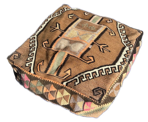 Artful Traditionalist Bohemian Handwoven Graphic Pillow Cover