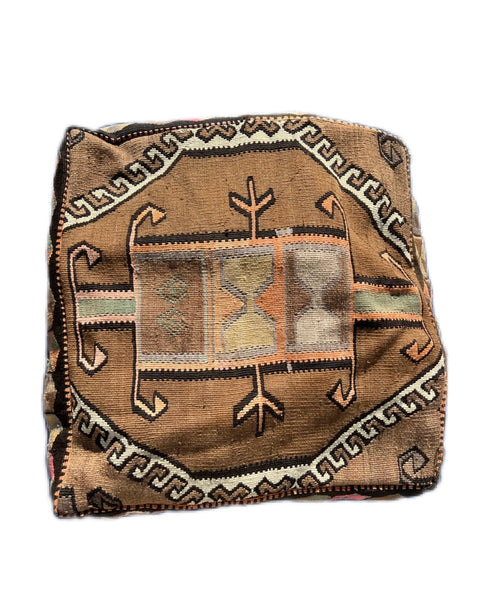 Artful Traditionalist Bohemian Handwoven Graphic Pillow Cover