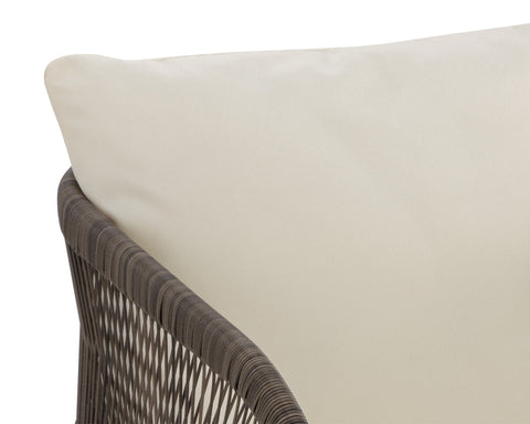 Outdoor Living and Garden Modern Barrel Upholstered Accent Chair