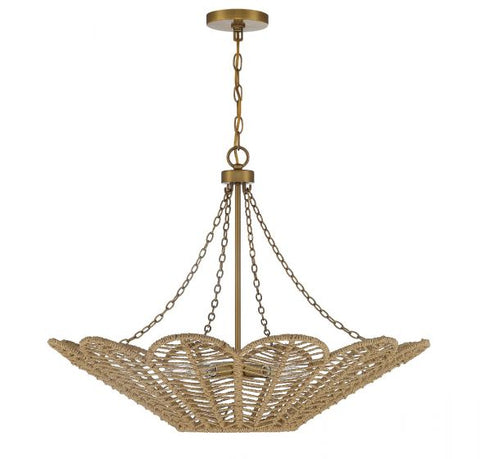 Cyperas Ambient Organic Rope Chandelier Ceiling Light