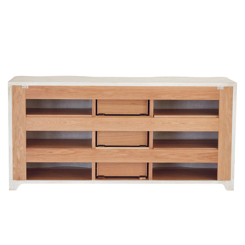 Toile Contemporary Matte Credenza Cabinet