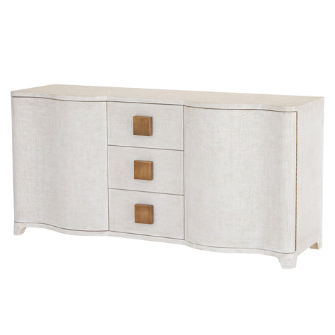 Toile Contemporary Matte Credenza Cabinet