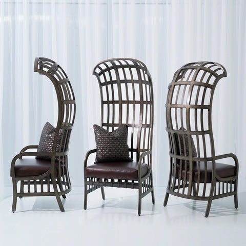 Timeless Minimalist Balloon Dome High Back Accent Chair