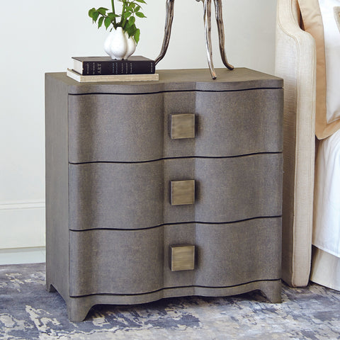 Toile Contemporary Accent Chest with Knob Handles