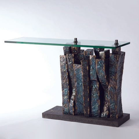 Studio A Timeless Minimalist Freeform Rectangle Console