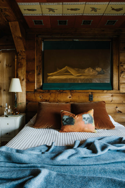 Powered by People Modern Classic Skull Figures Graphic Accent Throw Pillow - 14 x 20