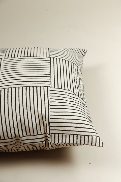 Powered by People Monochromatic Handcrafted Minimalist Pillow Cover - 20 x 20