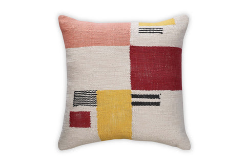 The Artisen Bohemian Handwoven Square Accent Pillow - 18 x 18