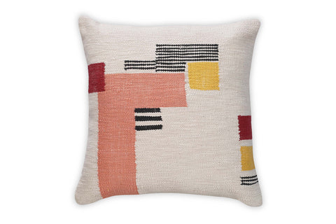 Artful Traditionalist Bohemian Handwoven Accent Throw Pillow
