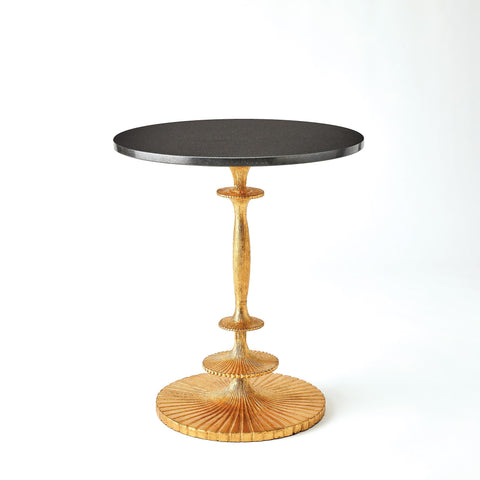 Global Views Contemporary Fluted Drum Center Table Accent Table