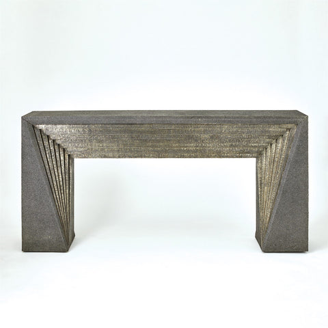 Global Views Deco Timeless Minimalist Art Deco Entryway Console