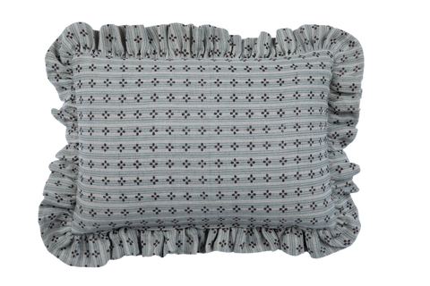Filling Spaces Artful Traditionalist Bohemian Ruffled Boudoir Pillow - 18 x 18 - 20 x 20 - 22 x 22 - 24 x 24 - 26X 26 - 14 x 20 - 14 x 40 - 18 x 40 - 16 x 50